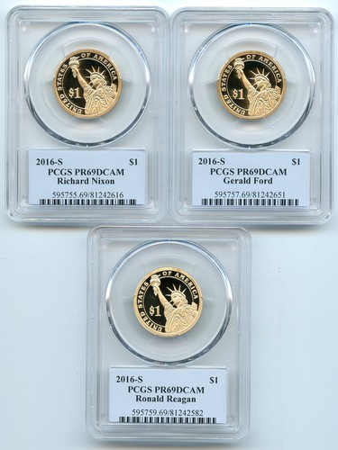 2016 S Presidential Dollar Set PCGS PR69DCAM - Picture 2 of 2