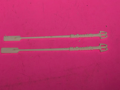 Vintage 1970s McDonald s Coffee Spoon Stirrers Set of 2 McSpoon Banned Design