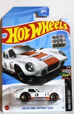 Hot Wheels 2024 Shelby Cobra Daytona Coupe 122/250 White Gulf Factory Sealed