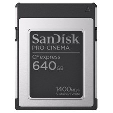SanDisk PRO-CINEMA CFexpress Type B 640GB – 1700MB/s Profi Speicherkarte für 8K