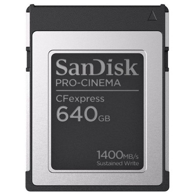 SanDisk PRO-CINEMA CFexpress Type B 640GB   1700MB/s Profi Speicherkarte für 8K