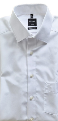 Olymp Luxor Kurzarm Hemd Gr. 38, S, Modern Fit, Weiß, wie neu!
