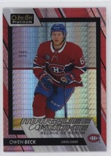 2023-24 O-Pee-Chee Platinum Marquee Rookies Red Prism 19/199 Owen Beck #225 1sp5