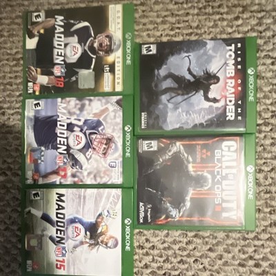Xbox One Game Lot: Madden NFL 15 17/18, COD Black Ops III, Tomb Raider