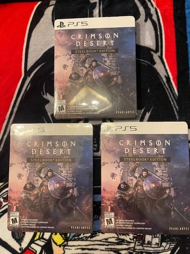 Crimson Desert Steelbook Edition  PS5 New & Sealed 1 left loose disk Inside Case