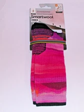 SmartWool Hike Hilltop Daydream Light Cushion Crew Socks Women's LG - Power Pink