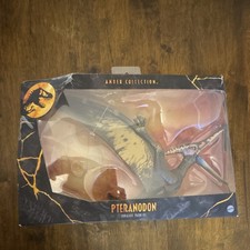 Mattel Jurassic Park III Amber Collection Pteranodon Plastic Figurine