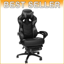 110 Pro Ergonomic Gaming Chair with Footrest - Adjustable Reclining Comfort