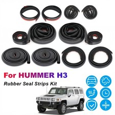 For Hummer H3 Q Door Rubber Seal Strips Weather Draft Wind Noise Reduction Kit For Hummer H3 Q Door Rubber Seal Strips Weather Draft Wind Noise Reduction Kit