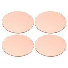 4 Pcs Metal Stamping Blanks, 40mm Round Stamping Tags, 1.0mm Thick, Copper Tone