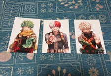 My Hero Academia Izuku Midoriya Katsuki Bakugou Shoto Todoroki Illustration Card