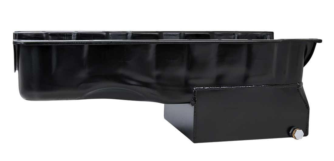 Summit Racing Oil Pan Steel Black Zinc 6 qt. Chevy Big Block Each