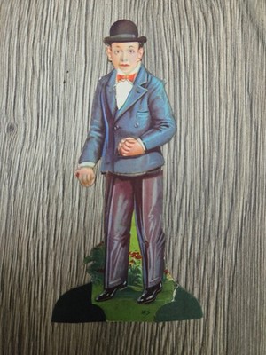 SEHR SELTEN: AMATLLER Schokolade Spanisch 1927 gestanzte Sammelkarte STAN LAUREL
