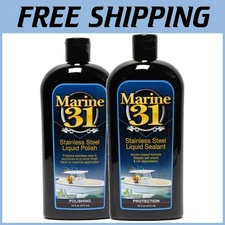 Stainless Steel Polish & Sealant Combo - Marine Grade