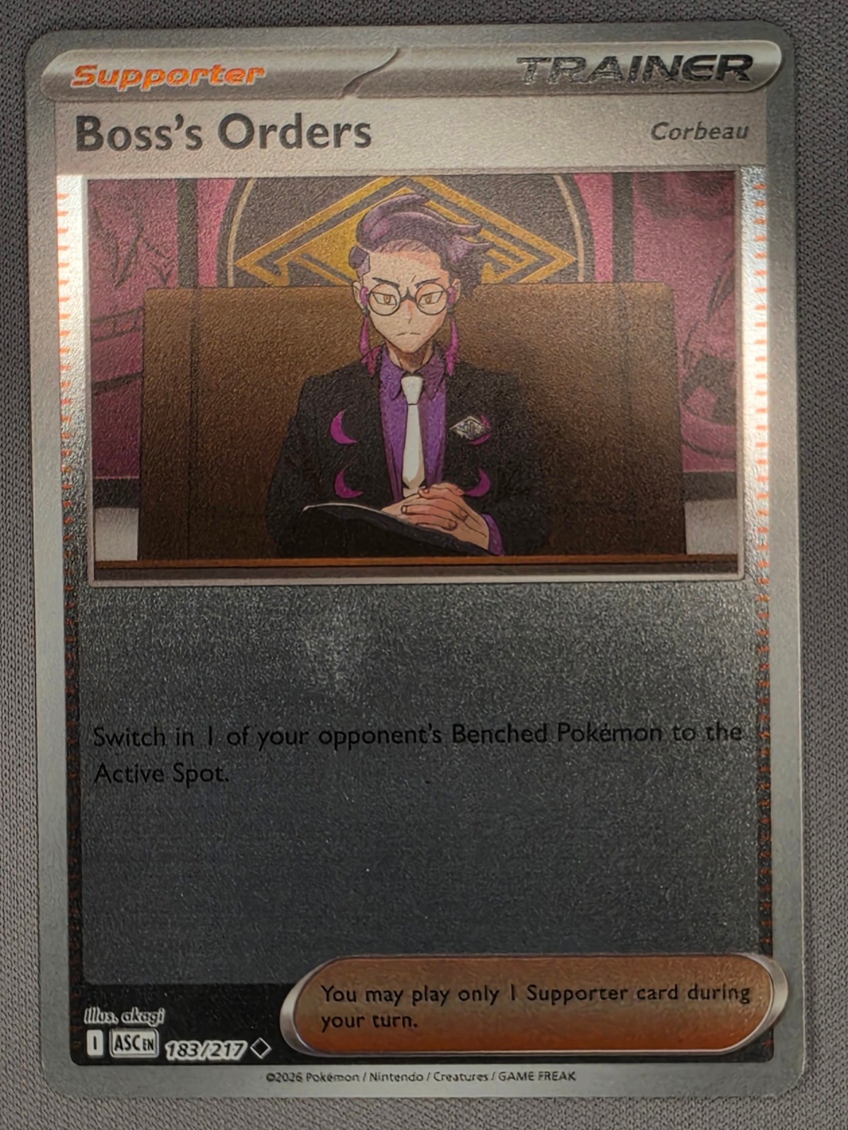 Boss's Orders [Corbeau] Reverse Holo Uncommon ME: Ascended Heroes 183/217 NM