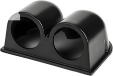 2" 52mm Dash Gauge Pod Holder Dual Hole ABS Plastic Universal Mount