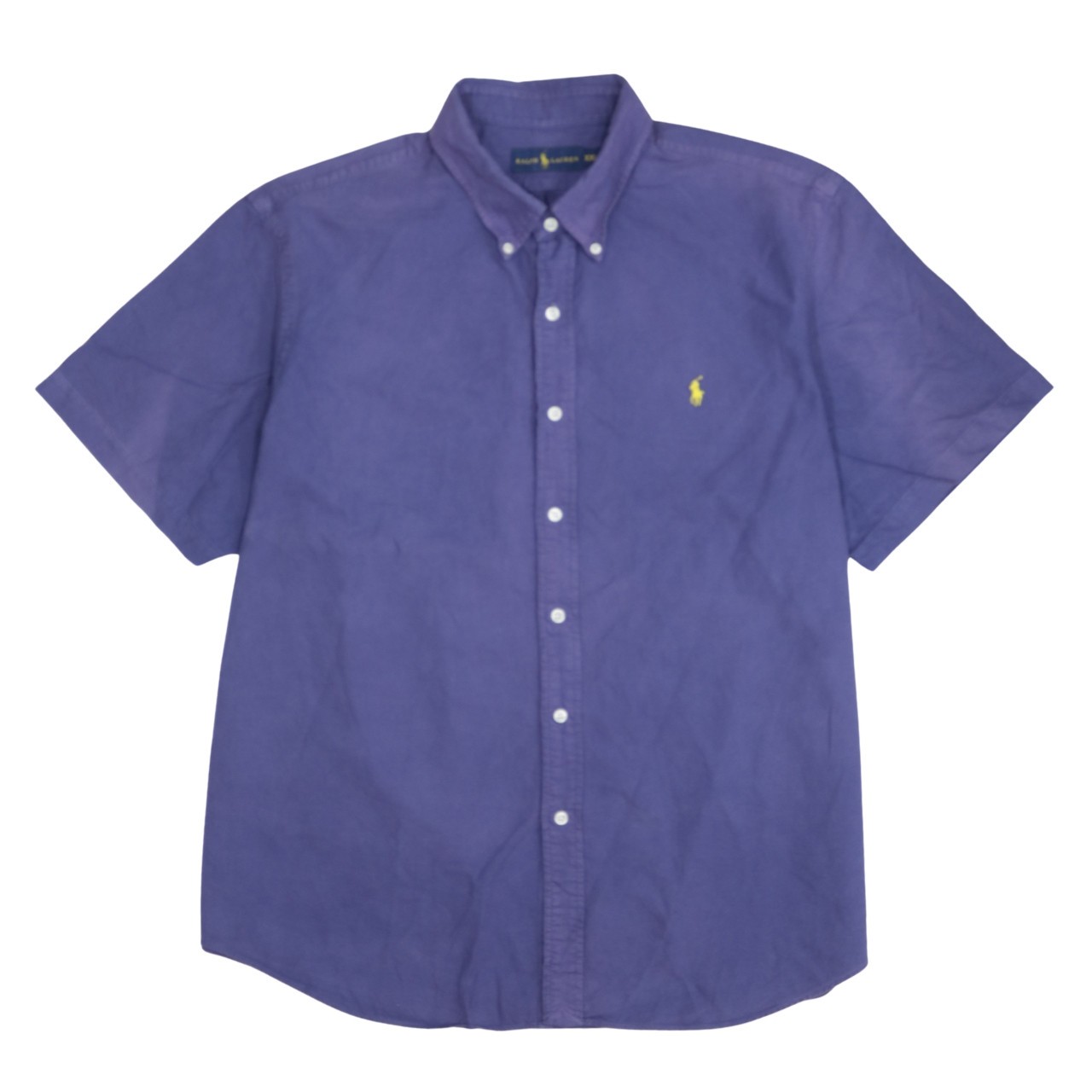 Polo Ralph Lauren Mens Shirt Purple Cotton Button Down Embroidered Pony XXL