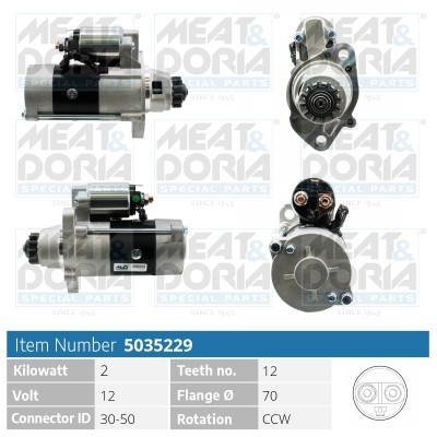 Meat & Doria Starter FüR Nissan X-Trail T30 2.2 Di 4X4 Almera Tino V10 WP12-image