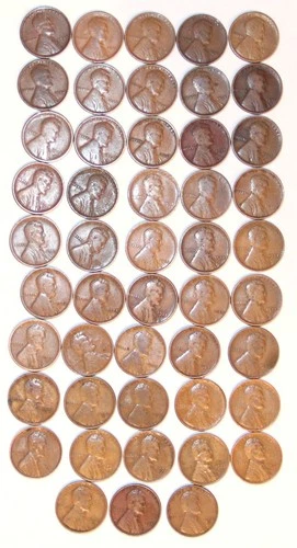(48) Different Date Lincoln Wheat Cents - Range - 1909-1934 - #2170E