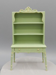 Vintage Bespaq Honeymoon Cottage Kitchen Hutch Dollhouse Miniature 1:12