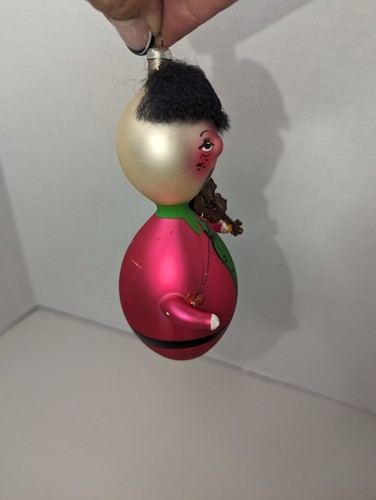 Vintage De Carlini Italy Lot Of 5 Figurine Blown Glass Christmas Ornaments - Picture 5 of 23