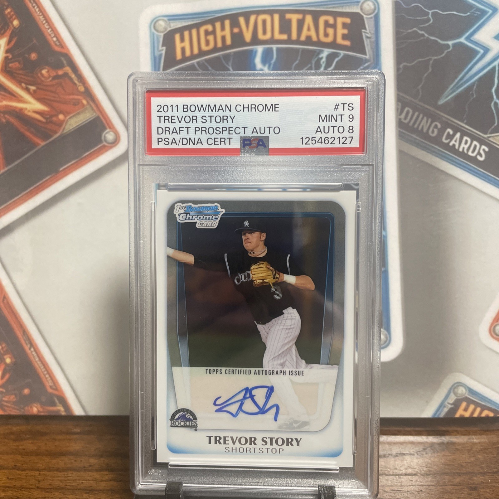 2011 Bowman Draft Chrome Trevor Story #BCAP-TS Auto