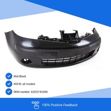 Fits Nissan Note 2006-2009 Front Bumper Matte Black Insurance Approved UK Seller