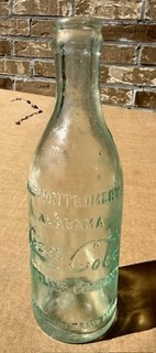 Antica bottiglia bim da collezione Coca Cola scritta bim Montgomery Alabama AL