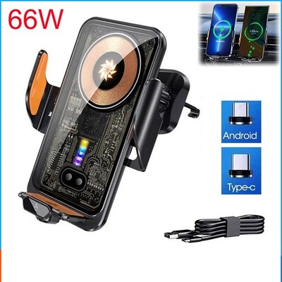 66W Fast Wireless Car Charger Automatic Clamping Mount Air Vent Phone Holder New