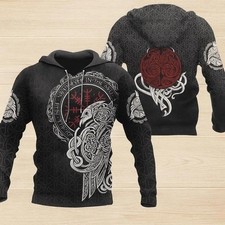 Viking 3D Hoodie Unisex Pullover All over print