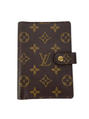 LOUIS VUITTON Agenda PM Monogram Canvas Brown Women's