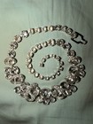 Vintage Eisenberg Stunning Vintage Layered Silver Tone & Rhinestone Necklace — photo 3