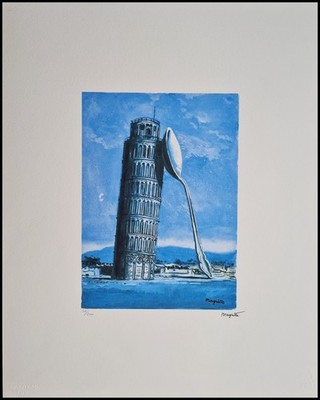 RENÉ MAGRITTE * Night in Pisa * 50 x 40 cm *signed lithograph * limited # 52/200