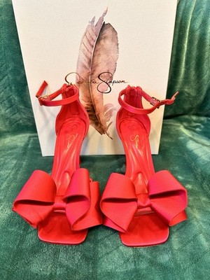 Jessica Simpson Vibrant Pink Bow Heels