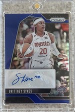 2024 Panini Prizm WNBA  - Brittney Sykes Autograph Auto Blue /75 #SG-BS Mystics