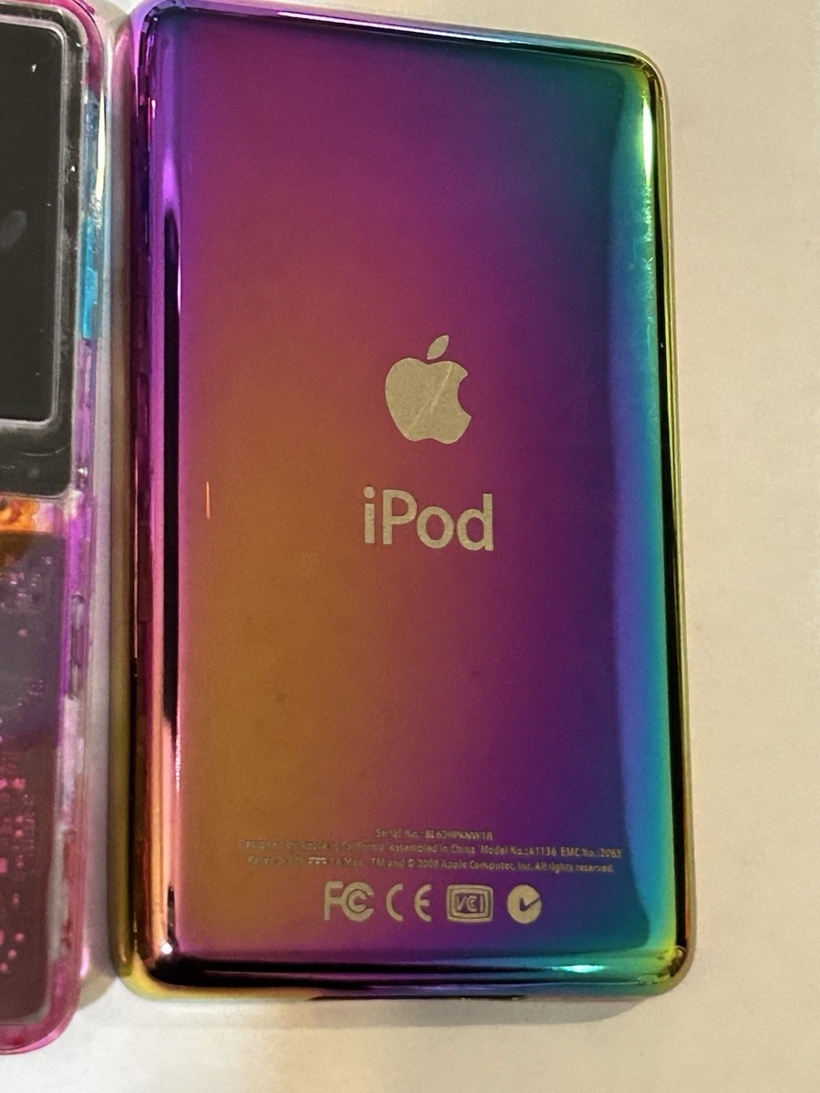 リンゴ Apple iPod classic 7th Generation 256GB Rainbow Transparent Mega