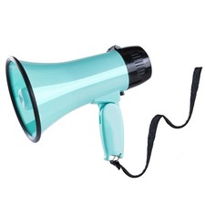 20W Megaphone Bullhorn, Built in Siren 240s Recording, 5.4" 8.6" Portable M...