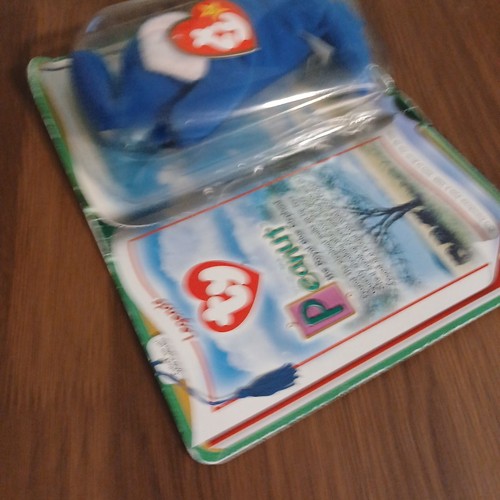 TY PEANUT Royal Blue Elephant 1995 Mc Donalds Beanie Baby RARO RETIRADO - Imagen 7 de 17