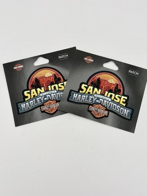 PAIR OF (2)  San Jose Harley Davidson California Dealer Patch - QTY 2