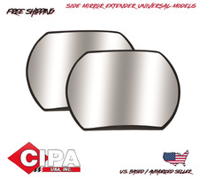 Rv Camper Trailer Side Blind Spot Corner Mirror Extender 2pk. Premium Glass