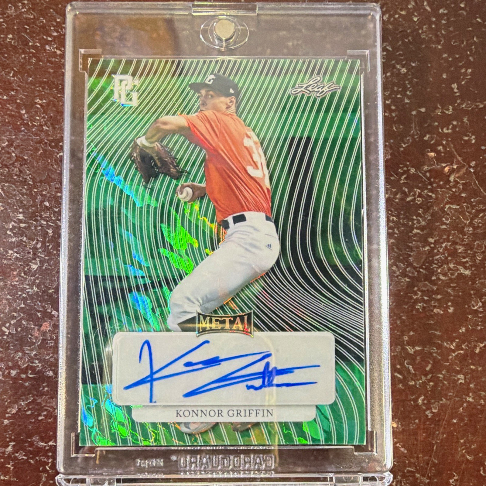 Leaf 2023 Perfect Game National Showcase Konnor Griffin MA-KG1 Neon /1 Auto RC