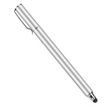 Stylus Touch Screen Pen Fiber Tip Aluminum Lightweight Silver for Smart Phones