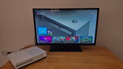 Microsoft Xbox One S Weiß Spielekonsole 1TB Blu-Ray - Nur Konsole & Stromkabel.