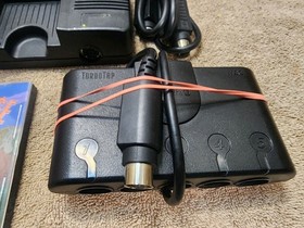 Turbografx 16 Console,2 Controllers, Turbotap,and 3 Games,controller Extension