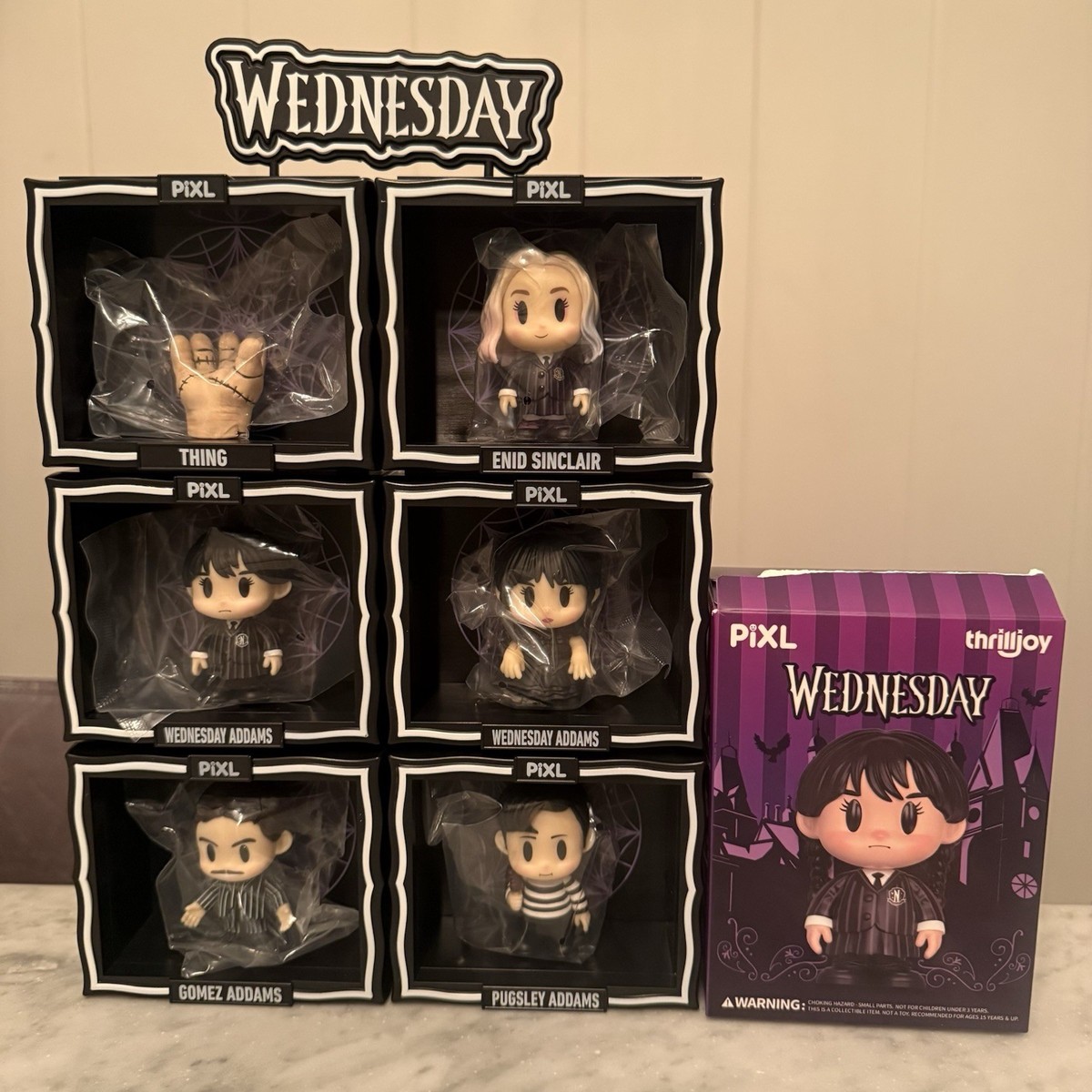 Thrilljoy PIXL Wednesday Addams Full Set Figures | eBay