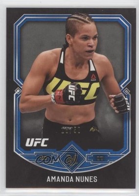 2017 Topps UFC Museum Collection Sapphire 18/50 Amanda Nunes #3 0tb1