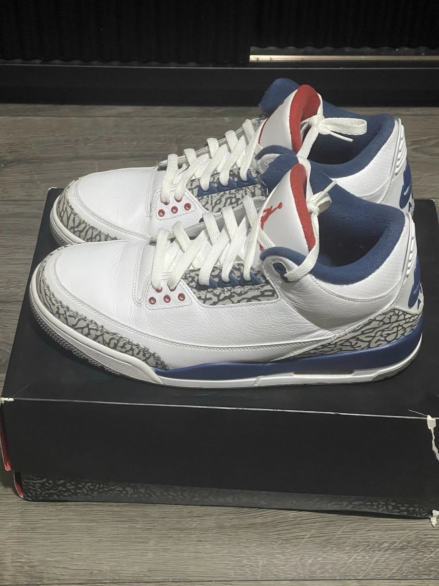 Preços baixos em Jordan 3 Retro OG Mid True Blue | eBay