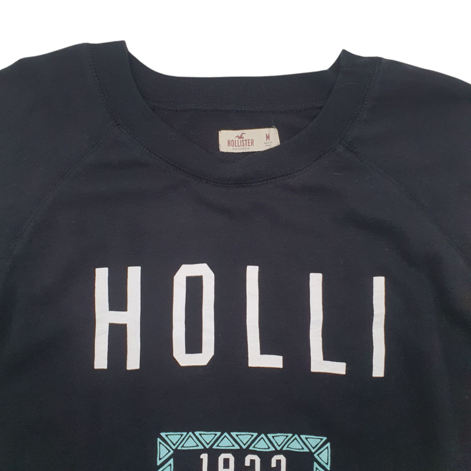 HOLLISTER Crewneck Spellout Jumper Sweatshirt Mens M image 2