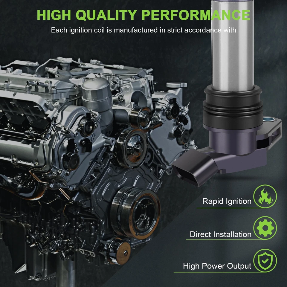 6 bobinas de encendido y bujía para Volvo V70 2008-2010 3,2 L L6 Foto 2 de 4