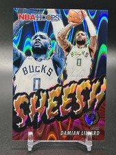 2024 NBA Hoops Premium Stock - Sheesh Red Seismic Prizm #6 Damian Lillard 17/199